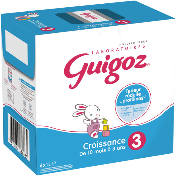 Guigoz Optipro Croissance lait 3eme âge - Repas bébé de 1 à 3 ans