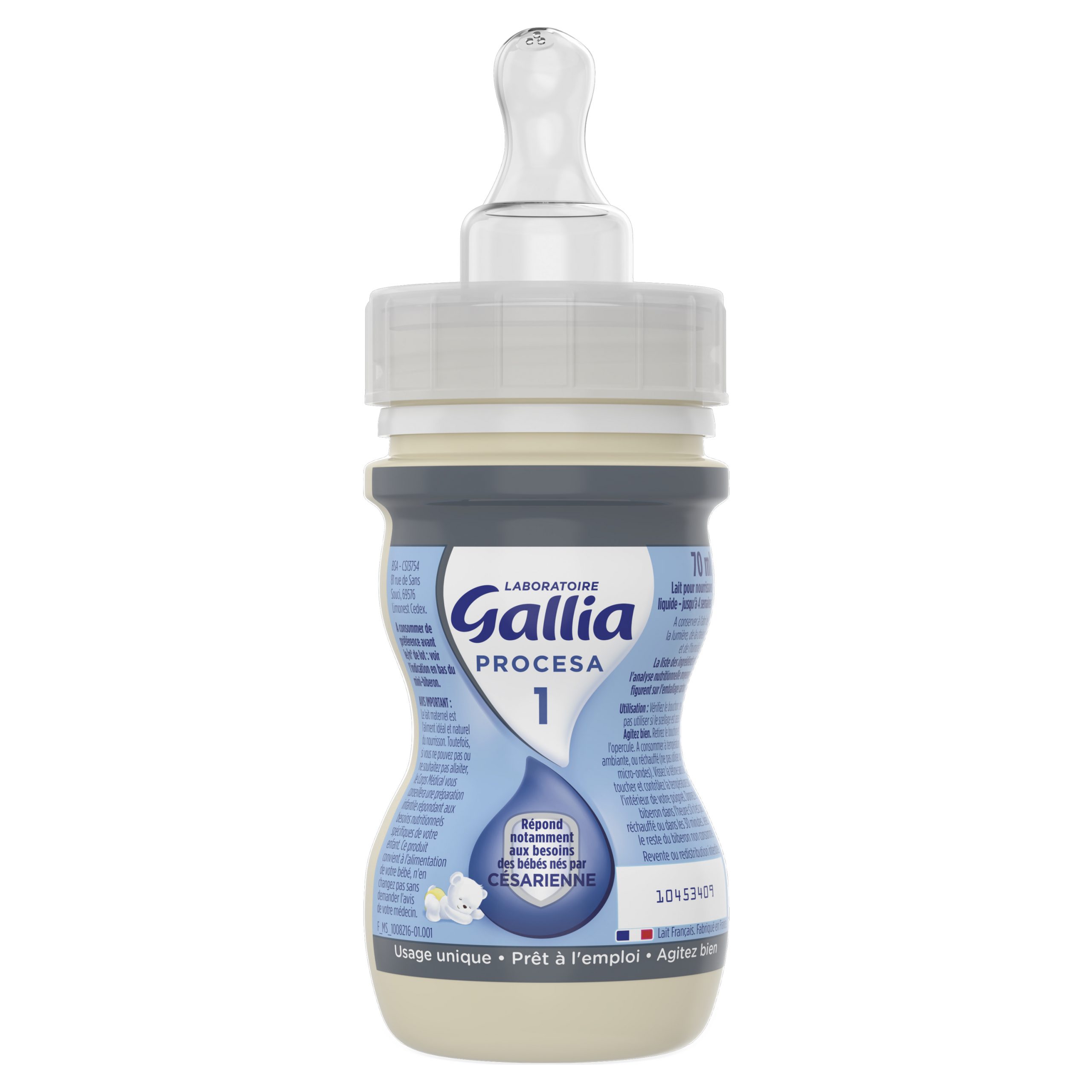 Gallia Calisma 1 Mini Biberons Lait Liquide 1er âge